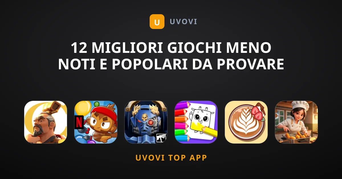 12 Migliori Giochi Meno Noti e Popolari da Provare Subito